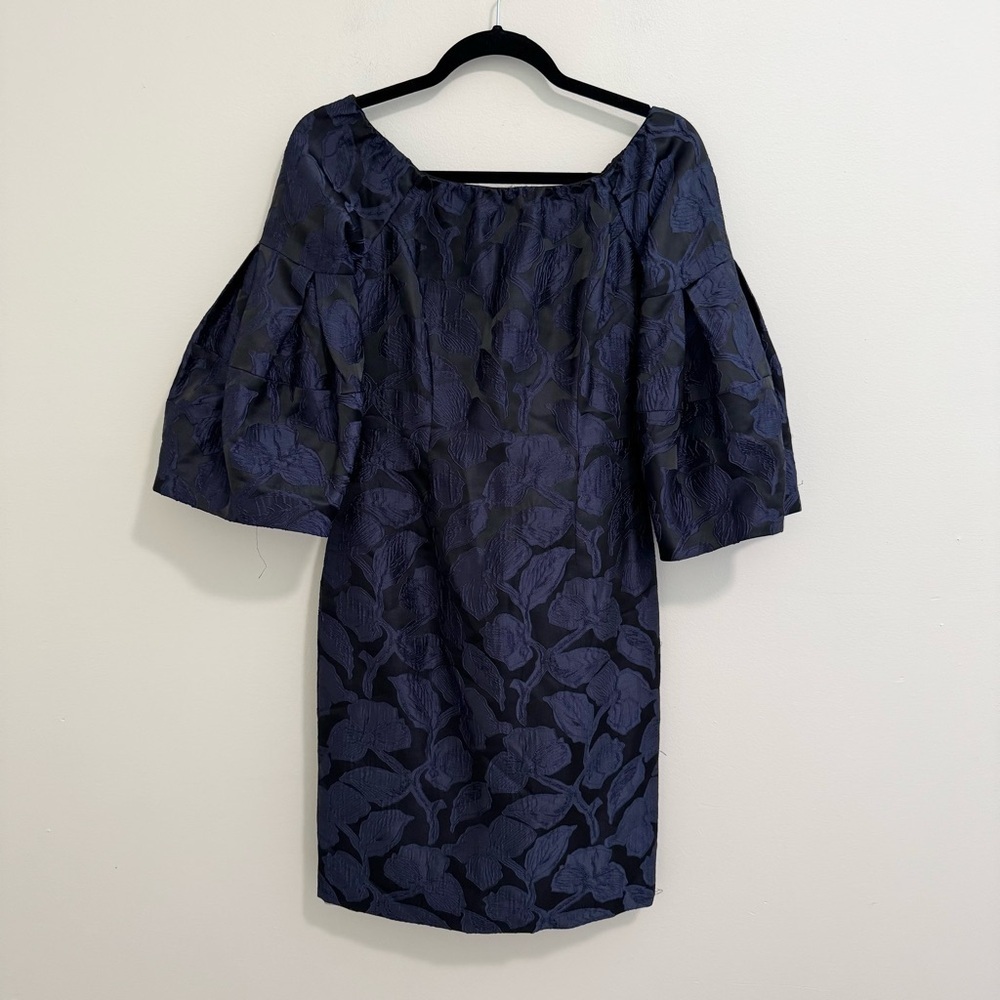 Antonio Melani Jacquard Puff Sleeve Dress